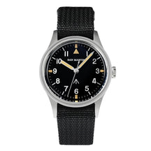 San Martin 36mm Pilot Men’s Watch – VH31 Mechaquartz Sweep Second Quartz Watch with Luminous Dial & Nylon Strap