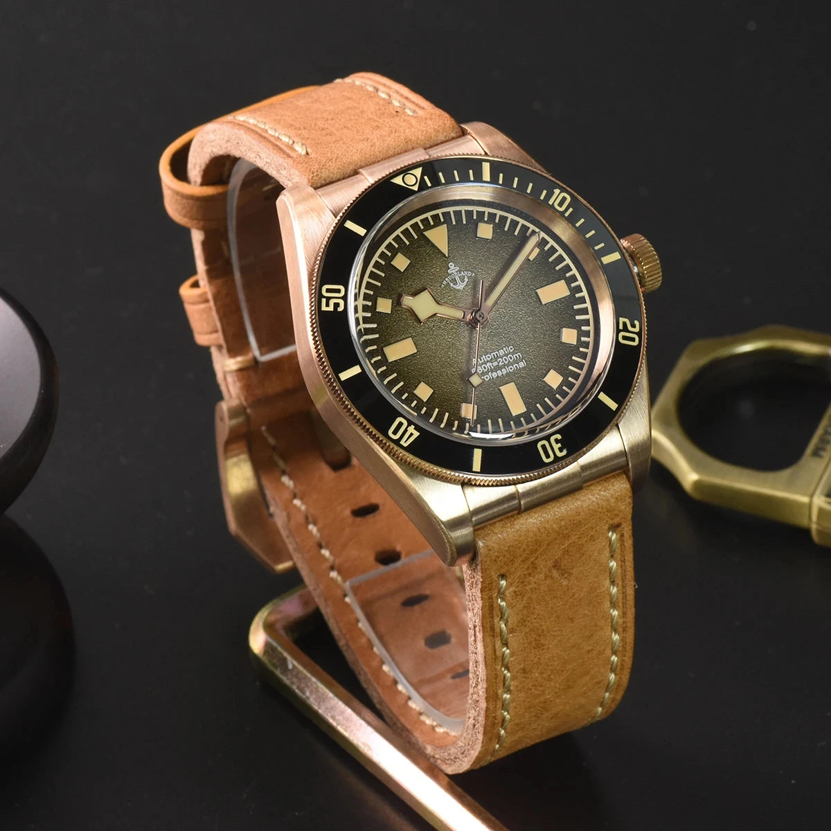 Hruodland Bronze Diver Watch