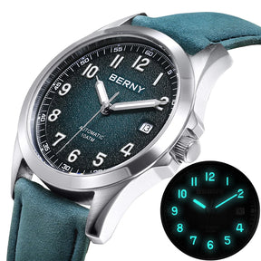 BERNY Men's Automatic Watch – ST2130 Sapphire 10ATM Waterproof Luminous