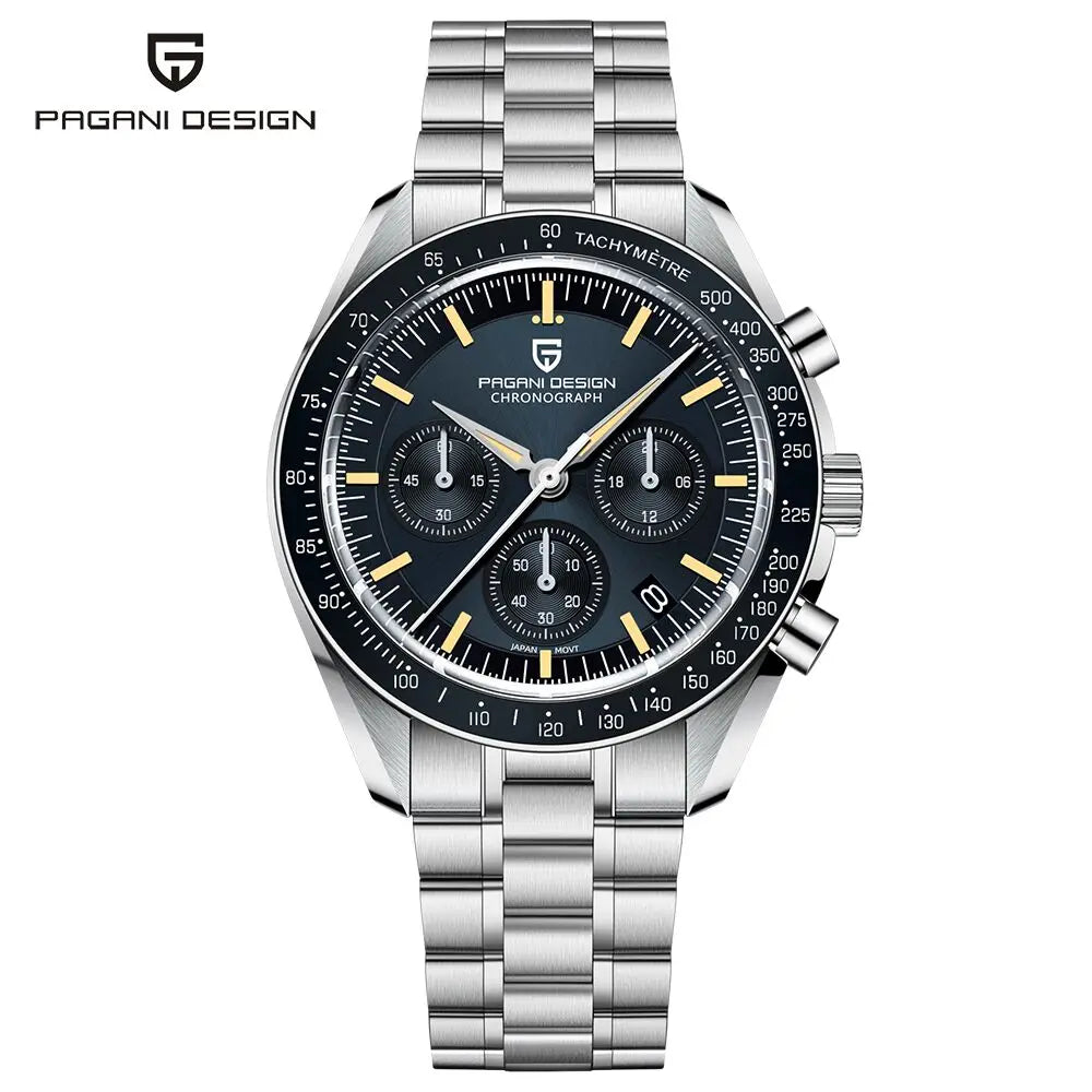 Pagani Design VK63 Moonphase Chronograph Watch – Sapphire, Luminous