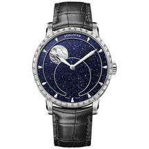 AGELOCER Men’s Moon Phase Watch – Blue Aventurine Dial, 29.5-Day Display, Luxury Automatic Wristwatch