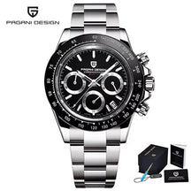 Pagani Design Men's Chronograph Watch – Quartz Sapphire Stainless Steel Waterproof 2026e