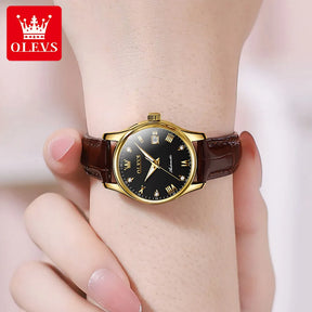 OLEVS Women’s Automatic Watch – Luxury Waterproof Luminous Chronograph Date Wristwatch 9932