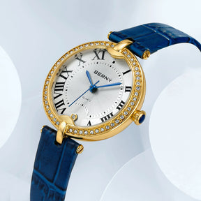BERNY Women's Luxury Slim Quartz Dress Watch
