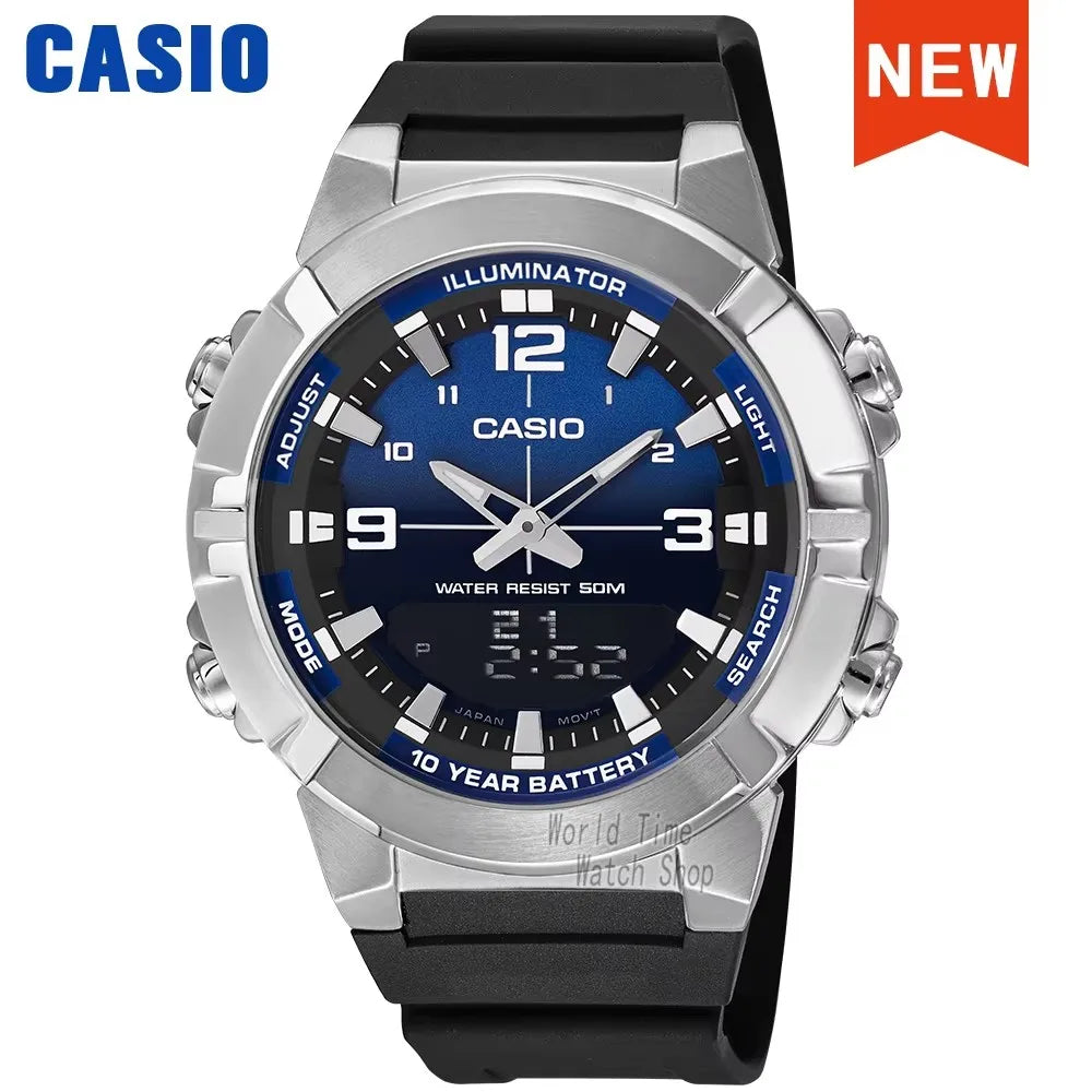 Casio AMW-870 Men’s Analog-Digital Watch – Waterproof, Military Style
