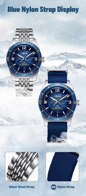 Seagull Men’s Luxury Automatic Watch – Antarctica Expedition, Sapphire, Luminous