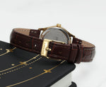 BERNY Women’s Gold Quartz Watch – Luxury Fashion Wristwatch with Elegant Gradient Dial