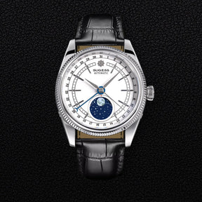 Sugess Men’s Automatic Watch 40mm – ST2108 Movement, Moonphase, Sapphire Crystal