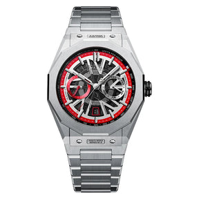 BONEST GATTI Men's Automatic Skeleton Watch – Mechanical, Luminous & Waterproof