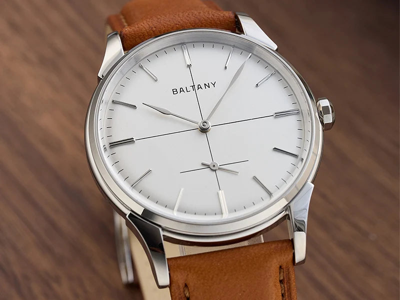 Baltany Men’s Mechanical Watch 38.5mm – Automatic & Manual Wind, ST1701/ST1700, Sapphire Glass, Small Seconds, 50m Waterproof