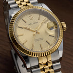Baltany S4084 Men’s Automatic Dress Watch 36mm – Gold Tone, NH35 Movement, Stainless Steel Bracelet, Water Resistant