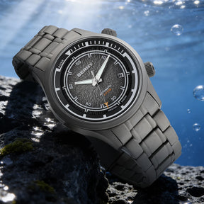 BERNY Men's Automatic Titanium Diver Watch – 20ATM Waterproof Sapphire Luminous