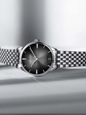 AGELOCER Budapest Men's Automatic Watch – Steel Strap Business Dress with Calendar