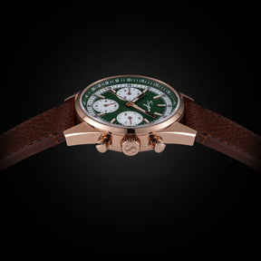 Sugess S465 Men’s Chronograph Watch 38mm – Mechanical, Gooseneck Movement, Sapphire Crystal, Roulette Dial