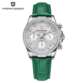 PAGANI DESIGN Women’s Multifunction Quartz Watch – Luxury Sapphire Glass Wristwatch with Japan TMI VD55 Movement