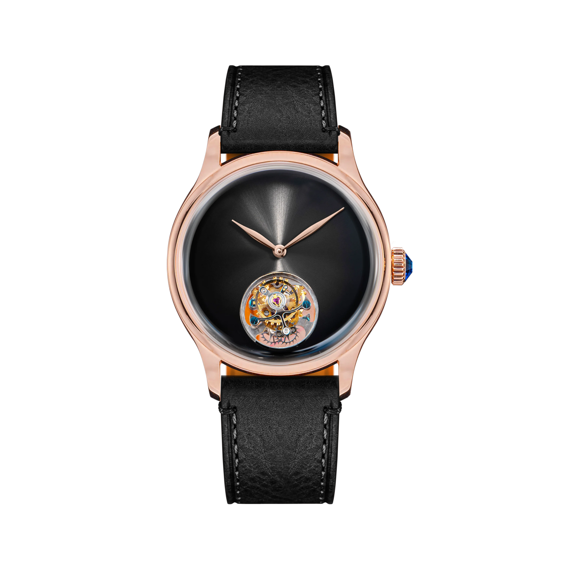 Sugess 38mm Tourbillon Men’s Watch – Minimalist Mechanical Handwind with Dome Sapphire Crystal
