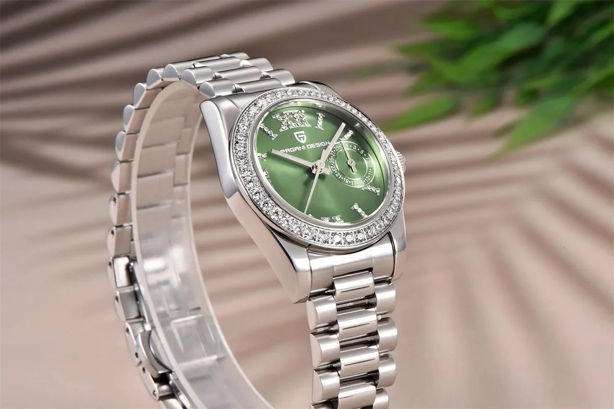 PAGANI DESIGN 32MM Women’s Quartz Watch – Luxury Waterproof Sapphire Crystal Dress Watch