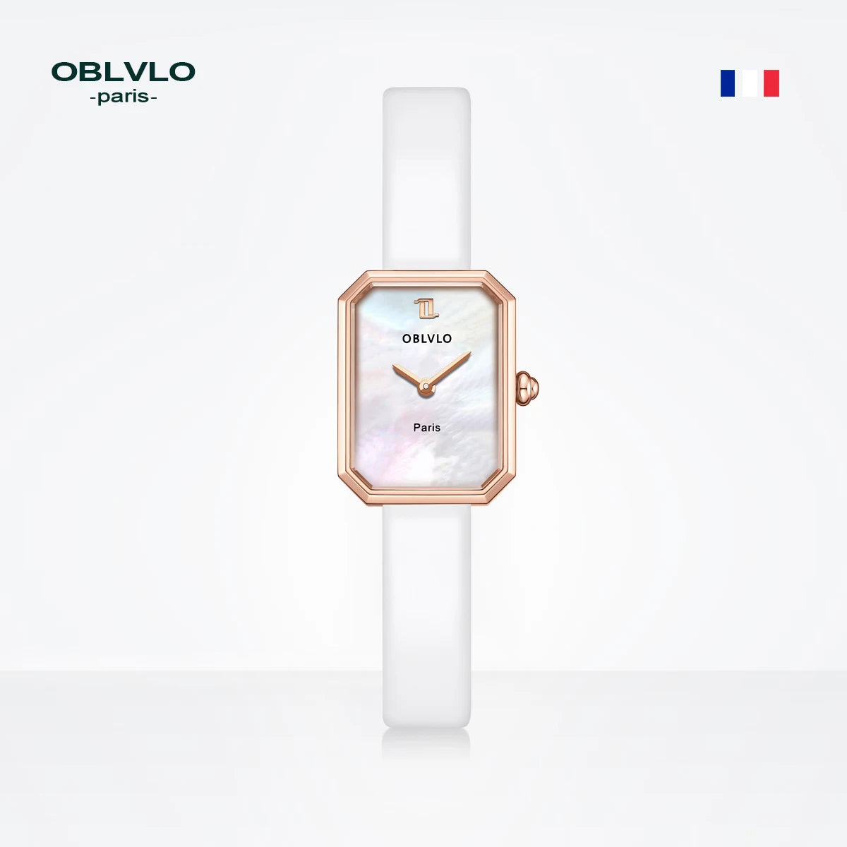 OBLVLO Women’s Quartz Watch – Luxury Malachite Dial