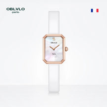 OBLVLO Women’s Quartz Watch – Luxury Malachite Dial
