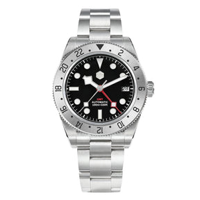 San Martin SN0109 GMT Automatic Watch – 39mm Sapphire Crystal, NH34 GMT Men's Luxury Watch