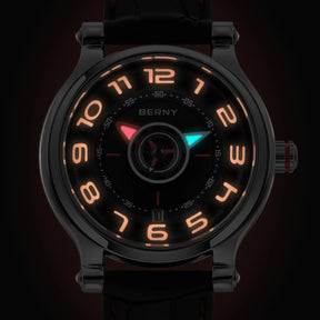 BERNY Miyota 8215 Automatic Men’s Watch – Sapphire, Super Luminous