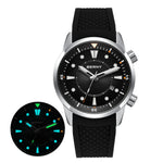 BERNY Men's Automatic Diver Watch – 200M Waterproof, Miyota 8215, Sapphire