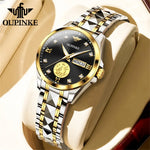 OUPINKE 3259 Women’s Automatic Watch – Gold, Tungsten Steel Luxury