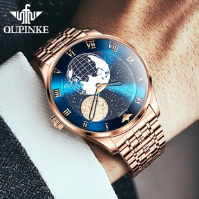 OUPINKE 3230 Automatic Mechanical Watch – Luxury Men’s Steel Watch