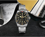 San Martin SN0138 37mm Vintage Diver Watch – ST2130 Automatic Men’s Watch with Sapphire Crystal & 200M Water Resistance