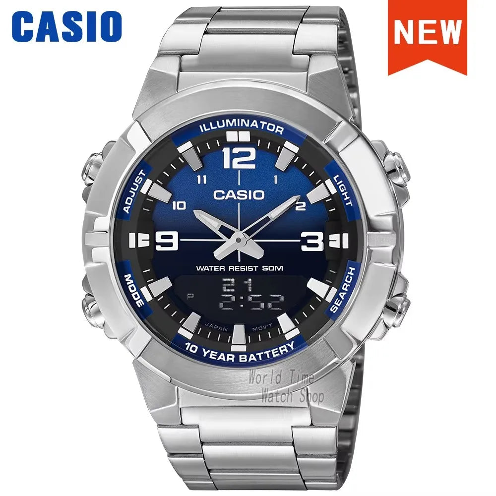 Casio AMW-870 Men’s Analog-Digital Watch – Waterproof, Military Style