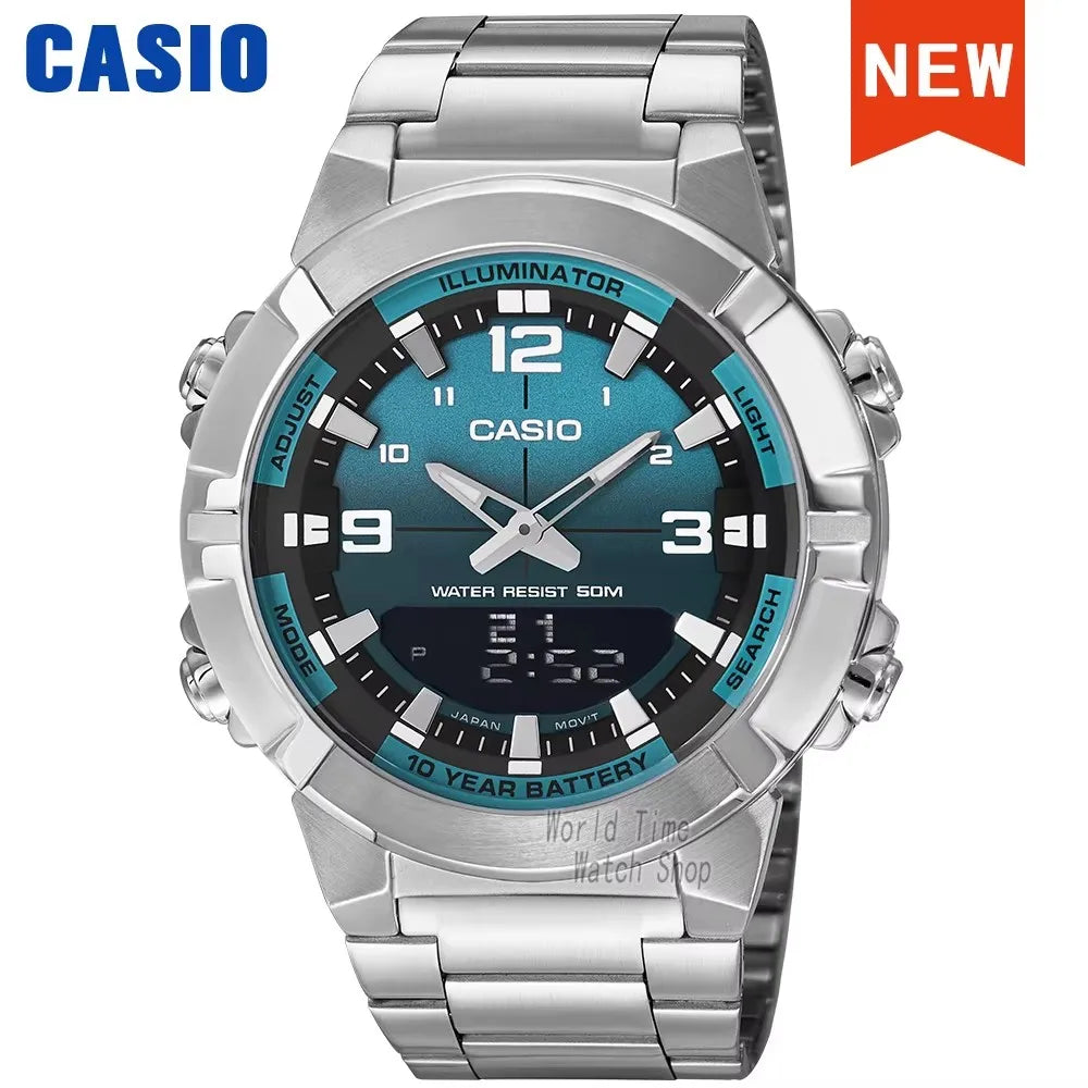 Casio AMW-870 Men’s Analog-Digital Watch – Waterproof, Military Style