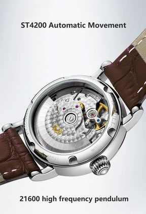 Seagull 1046L Women's Watch – Elegant Textured Dial Water Resistant Dress