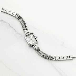 BERNY Women’s Square Watch – Minimalist Quartz, Stainless Steel