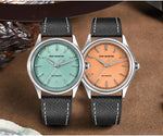 San Martin SN0110 Automatic Dress Watch – 37mm Textured Dial Sapphire Crystal Men's Mechanical Watch
