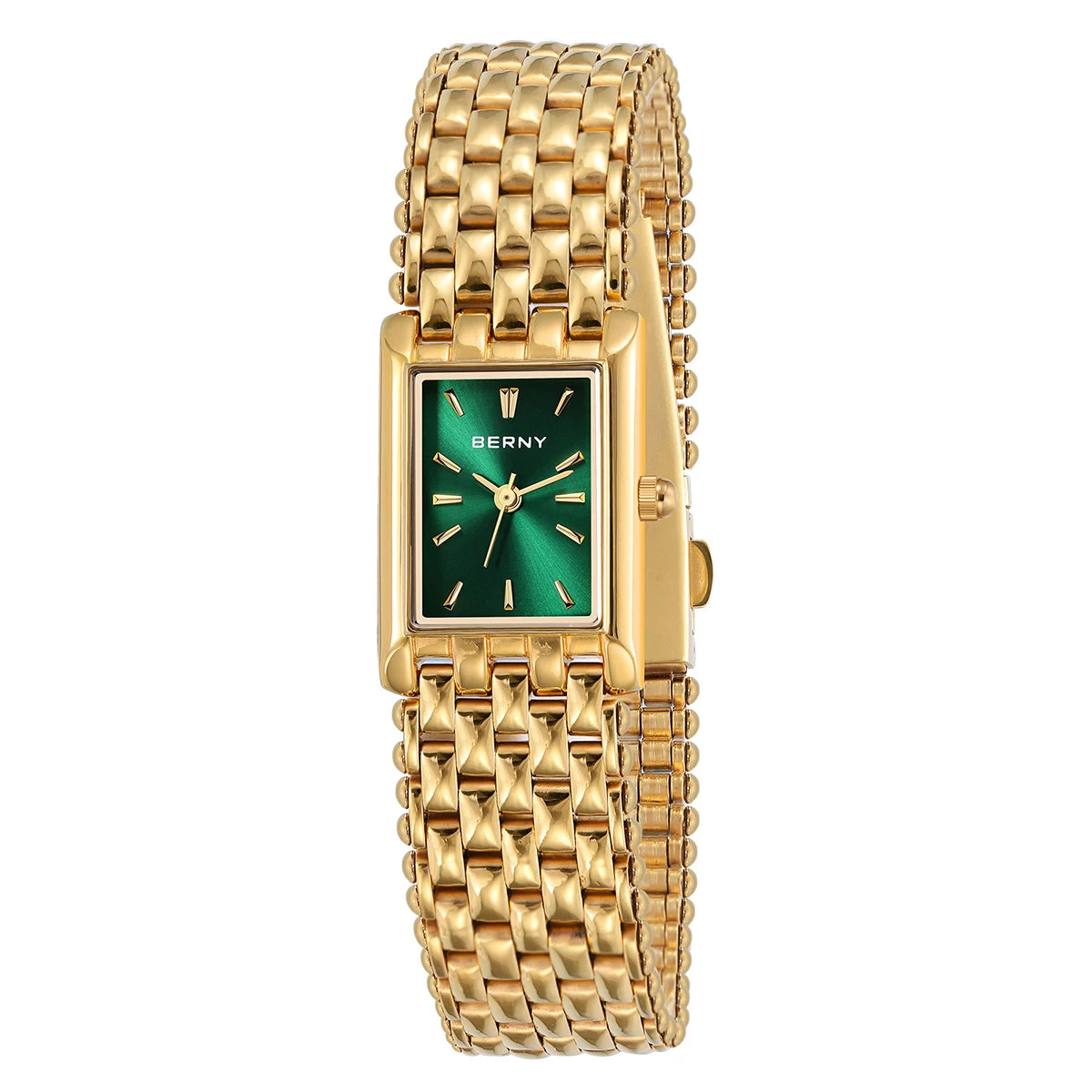 BERNY Women's Gold Watch Stainless Steel Quartz