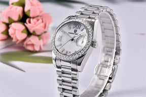PAGANI DESIGN 32MM Women’s Quartz Watch – Luxury Waterproof Sapphire Crystal Dress Watch