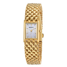 BERNY Women’s Gold Rectangular Watch – Luxury Quartz, Stainless Steel