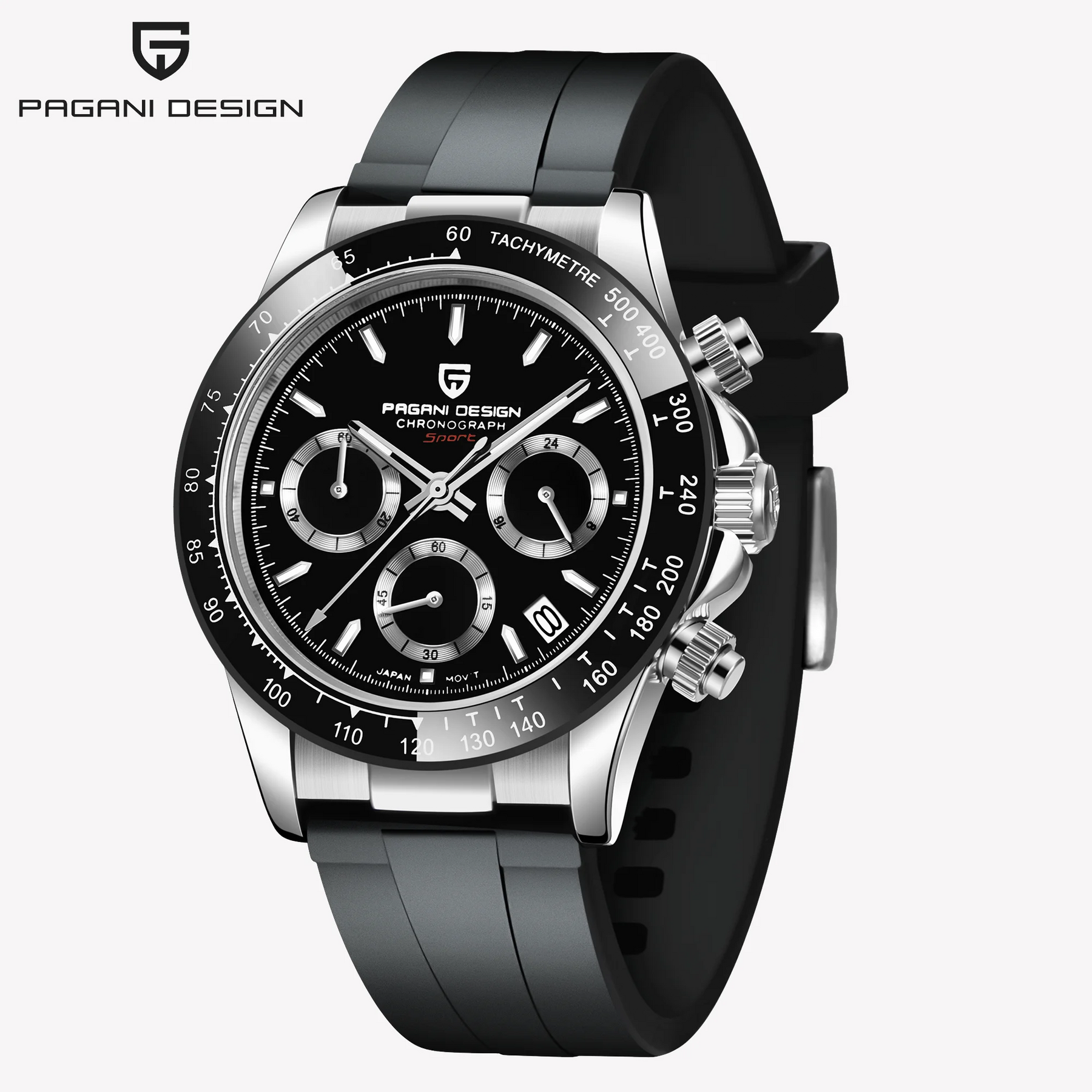 2026 Pagani Design PD-1664 Luxury Chronograph Watch - Japanese VK63 Quartz, Luminous Sapphire Edition