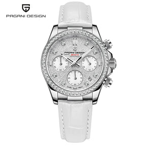 PAGANI DESIGN Women’s Multifunction Quartz Watch – Luxury Sapphire Glass Wristwatch with Japan TMI VD55 Movement