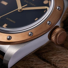 Baltany B4030 Bronze Automatic Watch – NH38 Luminous 20ATM Water Resistant