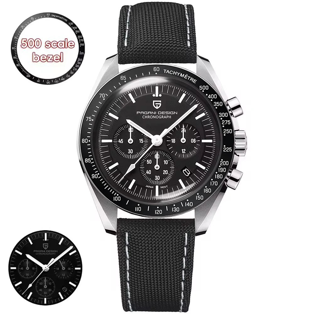 Pagani Design VK63 Moonphase Chronograph Watch – Sapphire, Luminous