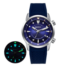 BERNY Men's Automatic Diver Watch – 200M Waterproof, Miyota 8215, Sapphire