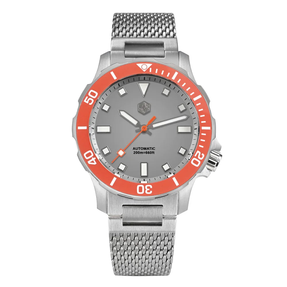 San Martin NH35 Automatic Diver Watch – 39.5mm, 200M Waterproof, Luminous
