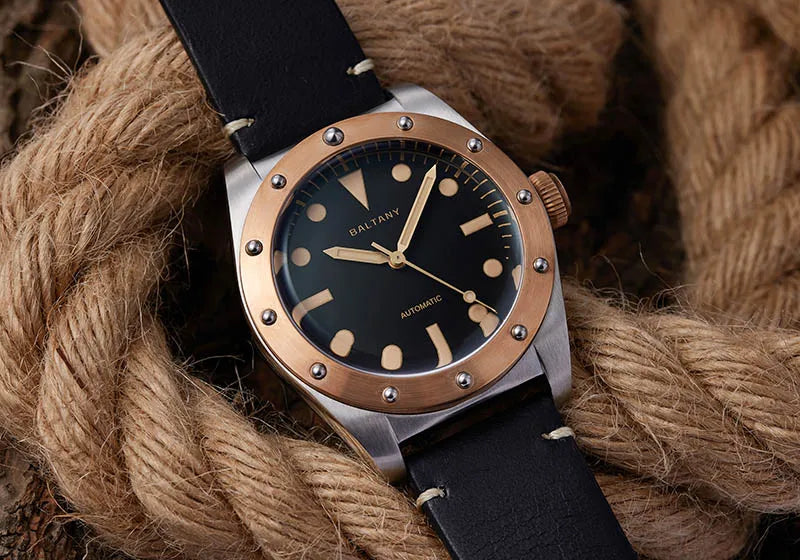 Baltany B4030 Bronze Automatic Watch – NH38 Luminous 20ATM Water Resistant