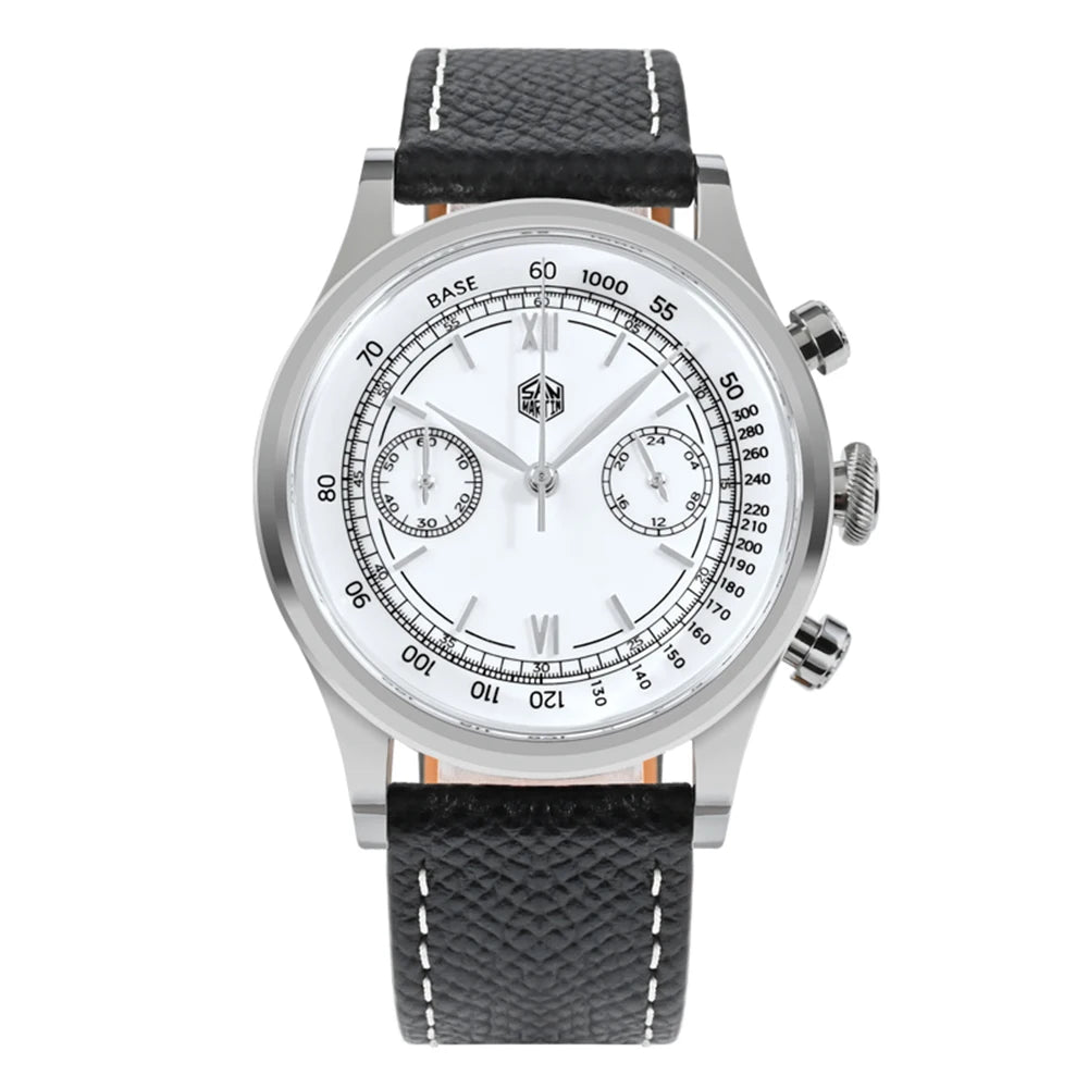 San Martin Men's Chronograph Quartz Watch – 38mm VK64, Sapphire Glass SN0101