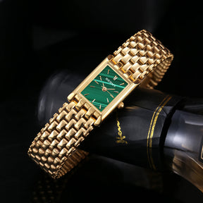 BERNY Couple Quartz Watch – Gold Tone, Stainless Steel, Men & Women, Water Resistant