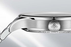 AGELOCER Budapest Men's Automatic Watch – Steel Strap Business Dress with Calendar