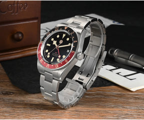 San Martin SN0109 GMT Automatic Watch – 39mm Sapphire Crystal, NH34 GMT Men's Luxury Watch