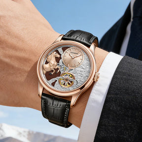HANBORO Leading Series Men’s Automatic Mechanical Watch – Hollow Flywheel Luxury Fashion Watch 5002