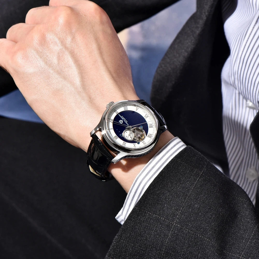 PAGANI DESIGN 2024 New 41MM Tourbillon Roman Digital Fashion Casual NH39 Sapphire Glass Men Automatic Mechanical Watch PD-YS015